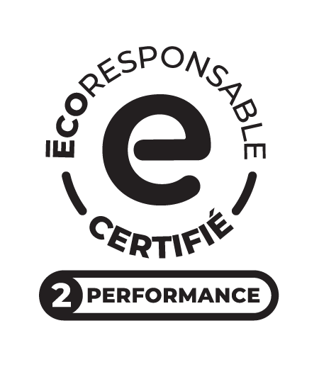 Logo Certifié niveau 2: Performance du programme ÉCORESPONSABLE🅪